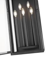 Five Light Outdoor Wall Light by Z-Lite - Nova Collection, Black Finish - 5018XL-BK