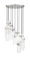 11 Light Chandelier by Z-Lite - Fontaine Collection, Brushed Nickel Finish - 7002P5-11R-BN