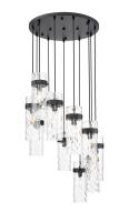 11 Light Chandelier by Z-Lite - Fontaine Collection, Matte Black Finish - 7002P5-11R-MB