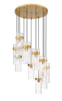 11 Light Chandelier by Z-Lite - Fontaine Collection, Rubbed Brass Finish - 7002P5-11R-RB