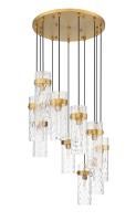 11 Light Chandelier by Z-Lite - Fontaine Collection, Rubbed Brass Finish - 7002P5-11R-RB
