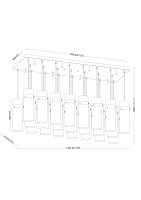 23 Light Linear Chandelier by Z-Lite - Fontaine Collection, Rubbed Brass Finish - 7002P5-23L-RB