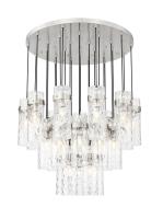 27 Light Chandelier by Z-Lite - Fontaine Collection, Brushed Nickel Finish - 7002P5-27R-BN