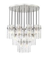 27 Light Chandelier by Z-Lite - Fontaine Collection, Brushed Nickel Finish - 7002P5-27R-BN