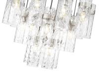 27 Light Chandelier by Z-Lite - Fontaine Collection, Brushed Nickel Finish - 7002P5-27R-BN