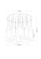 27 Light Chandelier by Z-Lite - Fontaine Collection, Rubbed Brass Finish - 7002P5-27R-RB