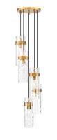 Five Light Chandelier by Z-Lite - Fontaine Collection, Rubbed Brass Finish - 7002P5-5R-RB