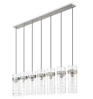 Seven Light Linear Chandelier by Z-Lite - Fontaine Collection, Brushed Nickel Finish - 7002P5-7L-BN