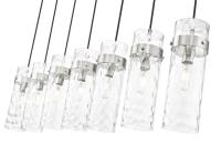 Seven Light Linear Chandelier by Z-Lite - Fontaine Collection, Brushed Nickel Finish - 7002P5-7L-BN