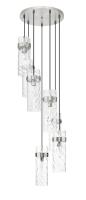 Seven Light Chandelier by Z-Lite - Fontaine Collection, Brushed Nickel Finish - 7002P5-7R-BN