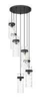 Seven Light Chandelier by Z-Lite - Fontaine Collection, Matte Black Finish - 7002P5-7R-MB