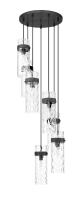 Seven Light Chandelier by Z-Lite - Fontaine Collection, Matte Black Finish - 7002P5-7R-MB