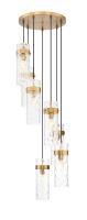 Seven Light Chandelier by Z-Lite - Fontaine Collection, Rubbed Brass Finish - 7002P5-7R-RB