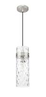 One Light Pendant by Z-Lite - Fontaine Collection, Brushed Nickel Finish - 7002P5-BN