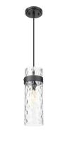 One Light Pendant by Z-Lite - Fontaine Collection, Matte Black Finish - 7002P5-MB