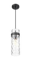 One Light Pendant by Z-Lite - Fontaine Collection, Matte Black Finish - 7002P5-MB