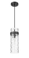 One Light Pendant by Z-Lite - Fontaine Collection, Matte Black Finish - 7002P5-MB