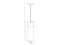 One Light Pendant by Z-Lite - Fontaine Collection, Matte Black Finish - 7002P5-MB