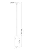 One Light Pendant by Z-Lite - Fontaine Collection, Brushed Nickel Finish - 7002P5-ROD-BN