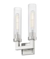 Two Light Wall Sconce by Z-Lite - Beau Collection, Brushed Nickel Finish - 740-2S-BN
