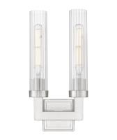 Two Light Wall Sconce by Z-Lite - Beau Collection, Brushed Nickel Finish - 740-2S-BN