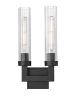 Two Light Wall Sconce by Z-Lite - Beau Collection, Matte Black Finish - 740-2S-MB
