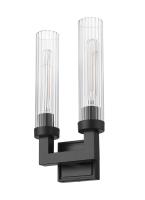 Two Light Wall Sconce by Z-Lite - Beau Collection, Matte Black Finish - 740-2S-MB