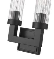 Two Light Wall Sconce by Z-Lite - Beau Collection, Matte Black Finish - 740-2S-MB