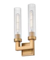 Two Light Wall Sconce by Z-Lite - Beau Collection, Rubbed Brass Finish - 740-2S-RB