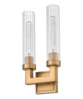 Two Light Wall Sconce by Z-Lite - Beau Collection, Rubbed Brass Finish - 740-2S-RB
