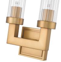 Two Light Wall Sconce by Z-Lite - Beau Collection, Rubbed Brass Finish - 740-2S-RB