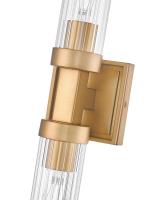 Two Light Wall Sconce by Z-Lite - Beau Collection, Rubbed Brass Finish - 740-2W-RB