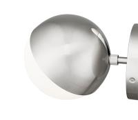 One Light Wall Sconce by Z-Lite - Realm Sphere Collection, Brushed Nickel Finish - 7517-1S-BN