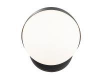 One Light Wall Sconce by Z-Lite - Realm Sphere Collection, Matte Black Finish - 7517-1S-MB