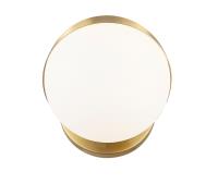 One Light Wall Sconce by Z-Lite - Realm Sphere Collection, Modern Gold Finish - 7517-1S-MGLD