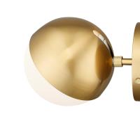 One Light Wall Sconce by Z-Lite - Realm Sphere Collection, Modern Gold Finish - 7517-1S-MGLD