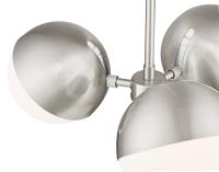 Three Light Chandelier by Z-Lite - Realm Sphere Collection, Brushed Nickel Finish - 7517-3BN