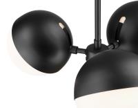 Three Light Chandelier by Z-Lite - Realm Sphere Collection, Matte Black Finish - 7517-3MB
