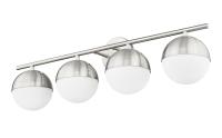 Four Light Vanity by Z-Lite - Realm Sphere Collection, Brushed Nickel Finish - 7517-4V-BN