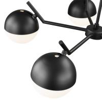 Five Light Chandelier by Z-Lite - Realm Sphere Collection, Matte Black Finish - 7517-5MB