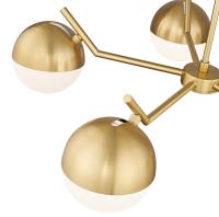 Five Light Chandelier by Z-Lite - Realm Sphere Collection, Modern Gold Finish - 7517-5MGLD