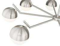 Eight Light Chandelier by Z-Lite - Realm Sphere Collection, Brushed Nickel Finish - 7517-8BN