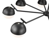 Eight Light Chandelier by Z-Lite - Realm Sphere Collection, Matte Black Finish - 7517-8MB