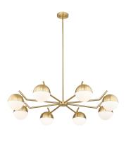 Eight Light Chandelier by Z-Lite - Realm Sphere Collection, Modern Gold Finish - 7517-8MGLD
