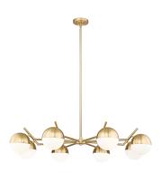 Eight Light Chandelier by Z-Lite - Realm Sphere Collection, Modern Gold Finish - 7517-8MGLD