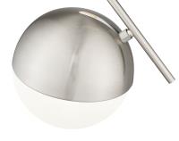 One Light Pendant by Z-Lite - Realm Sphere Collection, Brushed Nickel Finish - 7517P11-BN