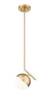 One Light Pendant by Z-Lite - Realm Sphere Collection, Modern Gold Finish - 7517P7-MGLD