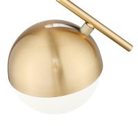 One Light Pendant by Z-Lite - Realm Sphere Collection, Modern Gold Finish - 7517P7-MGLD