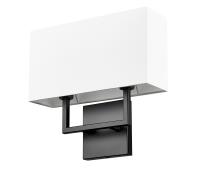 Two Light Wall Sconce by Z-Lite - Saxon Collection, Matte Black Finish - 815-2S-MB