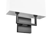Two Light Wall Sconce by Z-Lite - Saxon Collection, Matte Black Finish - 815-2S-MB